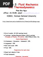 Fluid Mechanics and Thermodynamics: Physics 2