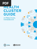 WHO 2020, Health Cluster Guide