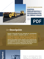 Brochure Costos, Presupuestos y Programacion Obras Viales