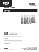 Operator's Manual: For Use With Machines Having Code Numbers