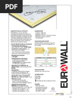 Isolation Toit Incline Panneau Rigide Polyurethane Pur Recticel Eurowall Fiche Technique