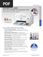 Ecotank Et-4850: All-In-One Cartridge-Free Supertank Printer