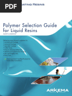 Arkema - Polymer Selection Guide For Liquid Resins