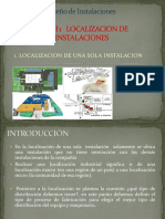 1.1 Localizacion de Una Sola Instalacion