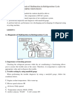 Diagnosis of Malfunction in Refrigeration Cycle (Inspection/Test)