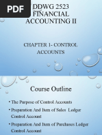 DDWG 2523 Financial Accounting Ii: Chapter 1-Control Accounts