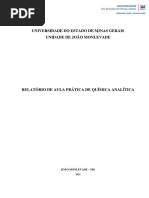 Relatório de Aula Prática Vi - Equilíbrio Envolvendo Ácido Base