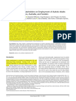 Black, M. H., Mahdi, S., Milbourn, B., Thompson, C., D'Angelo, A., Ström, E., Bölte, S. (2019) - Perspectives of Key Stakeholders On Employment