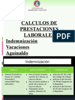 Calculo de Prestaciones Laborales