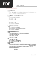 1.data Types and Definitions: Abap - Syntax'S