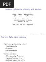 Real Time Digital Audio Processing With Arduino