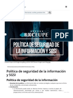 Ejemplo de Política de Seguridad de La Información y SGSI