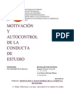 Motivación y Autocontrol de La Conducta Del Estudio