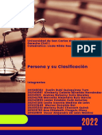 Persona Jurídica y Sus Clasificación