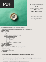 3D Seismic Survey FOR Ratawi Oil Field Area in Southern Iraq