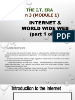 Lesson 3 (MODULE 1) : Ge Elec 3 Living in The I.T. Era