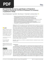 Job Demands, Resources and Strains of Outpatient Caregivers During The COVID-19 Pandemic in Germany: A Qualitative Study