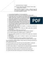 Cuestionario de Trabajo de Caracteristicas Del Desarrollo Del Lenguaje