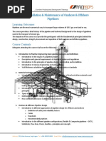 Design Installation and Operation of Onshore N Offshore Pipelines