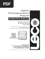 Analizador Termogravinetrico Modelo TGA701 - V1-3x - 3-08