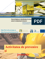 Anizarea Activitatii de Prevenire