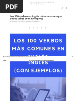 Los 100 Verbos en Inglés Más Comunes Que Debes Saber (Con Ejemplos)