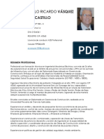 CV Pablo Vásquez - Gerente de Construccion