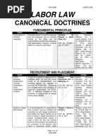 Labor Canonical Doctrines