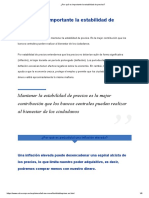 ¿Por Qué Es Importante La Estabilidad de Precios