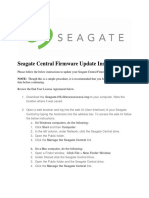 Seagate Central Firmware Update Instructions