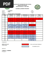 SHS Class Program 2021 2022 2nd Sem