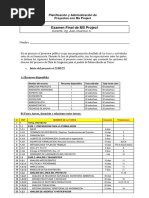 Examen Final - MS PROJECT - E0328H - 2022