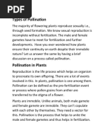 Types of Pollination