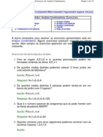 Exercicios Analise Combinatoria