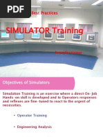 Best Practices of Simulator Training