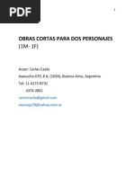 (1H - 1M) Obras Cortas para Dos Personajes