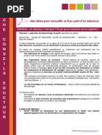 F I C H E: Des Idées Pour Accueillir Et Tirer Parti D'un Éductour