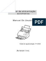 Manual Avision Scanner Ad370wn - PT