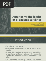 Aspectos Médico Legales en El Paciente Geriátrico