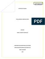 Pregunta Dinamizadora Gestion de Calidad U1