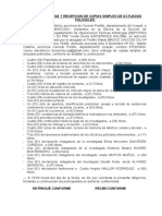 Acta de Entrega y Recepcion de Documentos