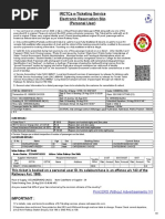 Irctcs E-Ticketing Service Electronic Reservation Slip (Personal User)