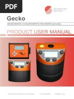 Gecko Seismograph User Manual