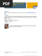 F4 Help Options in BEx