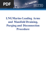 LNG Marine Loading Arms and Manifold Draining Purging and Disconnection Procedure