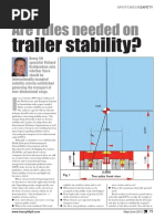 Trailer Stability?: Are Rules Needed On