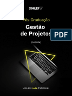 Ementa - Pos Graduacao em Gestao de Projetos - Conquer