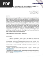 Estudo Sobre Reelaboração de Conceitos Sobre Ética em Estudantes Do Ensino Médio