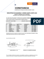 Constancia: Industrias de Madera Y Afines Santa Anita Sac