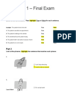 Advanced 1 - Final Exam (TN3)